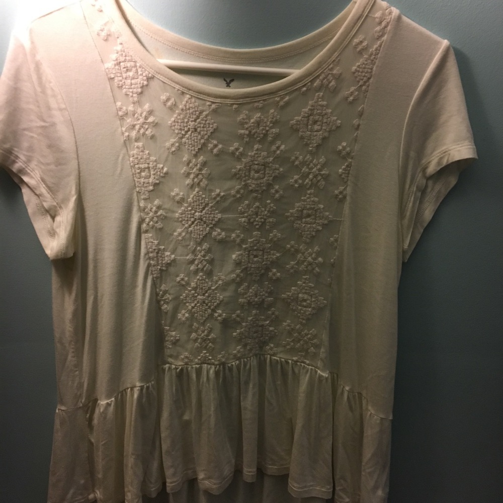 American eagle soft and sexy peplum top